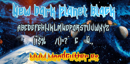 New Dark Planet Font Poster 6