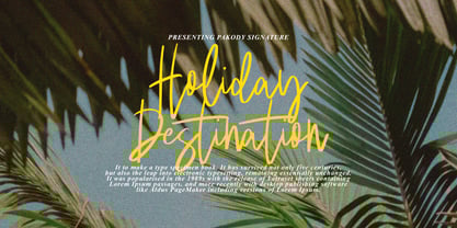 Pakody Signature Font Poster 10