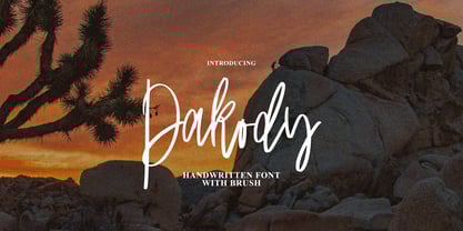 Pakody Signature Font Poster 1