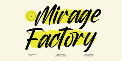 Mirage Factory Font Poster 1