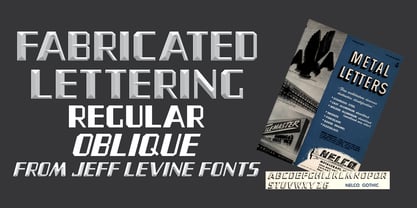 Fabricated Lettering JNL Font Poster 1