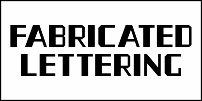 Fabricated Lettering JNL Font Poster 2