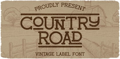 Country Road Font Poster 1