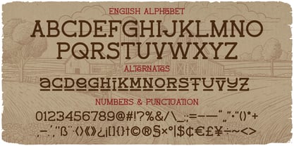 Country Road Font Poster 3