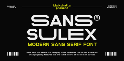 Sans Sulex Font Poster 1