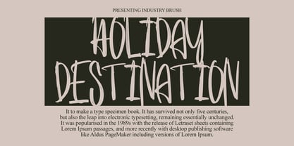 Industry Brush Font Poster 9