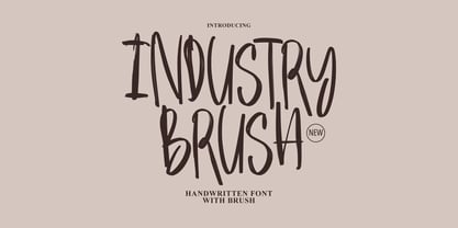 Industry Brush Font Poster 1