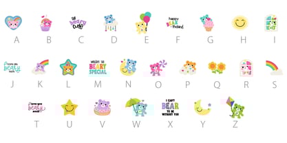 Friend Bears Font Poster 10