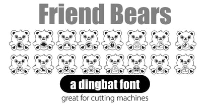 Friend Bears Font Poster 5