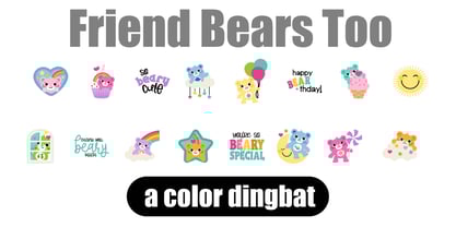 Friend Bears Font Poster 4