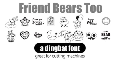 Friend Bears Font Poster 6