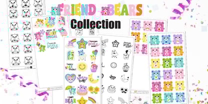 Friend Bears Font Poster 1