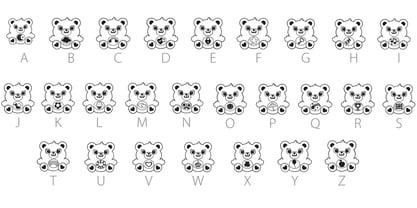 Friend Bears Font Poster 11