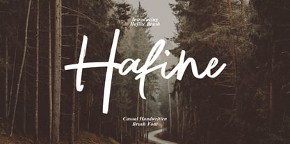 Hafine Brush Font Poster 1