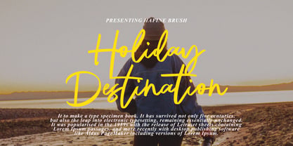 Hafine Brush Font Poster 5