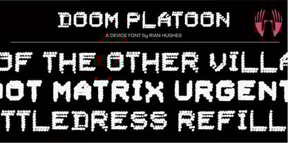 Doom Platoon Font Poster 1