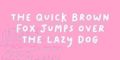 Lazy One Font Poster 2