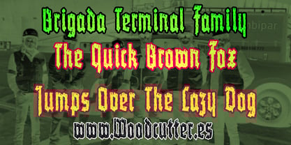 Brigada Terminal Font Poster 2