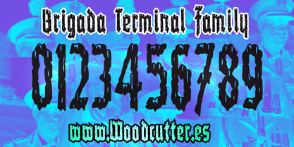 Brigada Terminal Font Poster 6