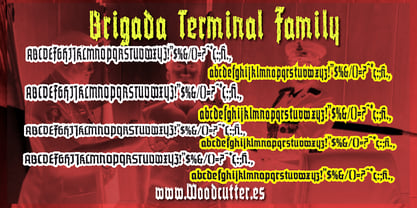 Brigada Terminal Font Poster 7