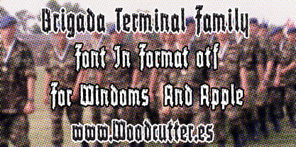 Brigada Terminal Font Poster 5