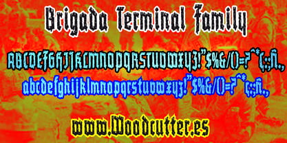Brigada Terminal Font Poster 4