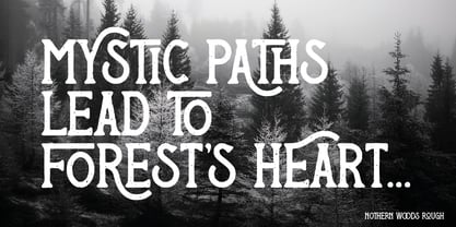 Nothern Woods Font Poster 4