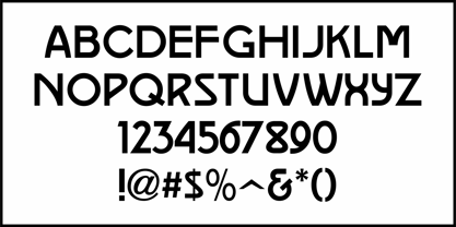 British Nouveau JNL Font Poster 3