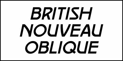 British Nouveau JNL Font Poster 4