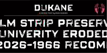 Dukane Font Poster 1