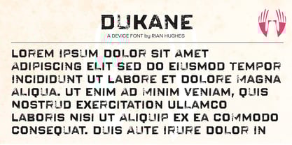 Dukane Font Poster 8