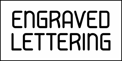 Engraved Lettering JNL Font Poster 2