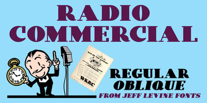 Radio Commercial JNL Font Poster 1