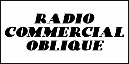 Radio Commercial JNL Font Poster 4