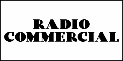 Radio Commercial JNL Font Poster 2