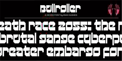 Bull Roller Font Poster 1