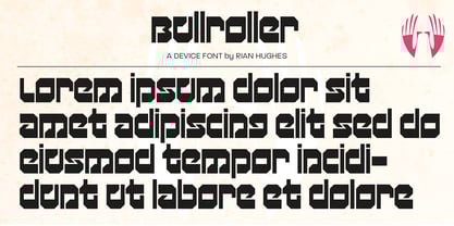 Bull Roller Font Poster 4