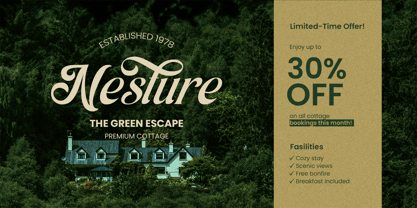 Thrustline Font Poster 3