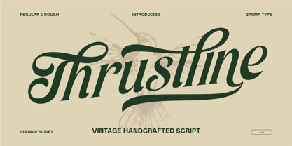 Thrustline Font Poster 1