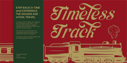 Thrustline Font Poster 4