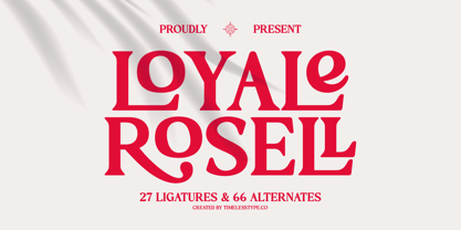 Loyale Rosell Font Poster 1