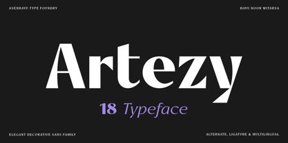Artezy Font Poster 1
