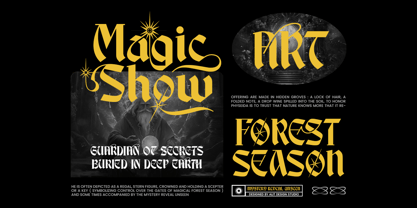 Break Roman Font Poster 8