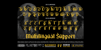 Break Roman Font Poster 14