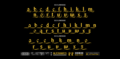 Break Roman Font Poster 12