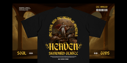 Break Roman Font Poster 15