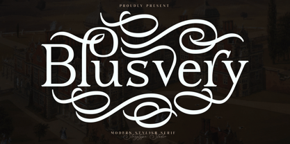 Blusvery Font Poster 1