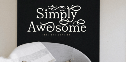 Blusvery Font Poster 2