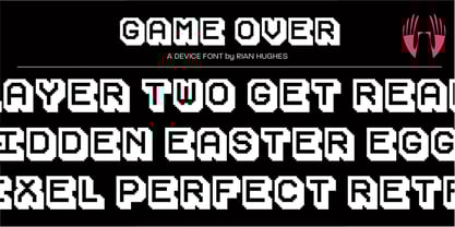 Game Over Font Poster 1