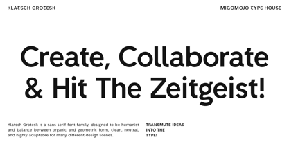 Klatsch Grotesk Font Poster 2